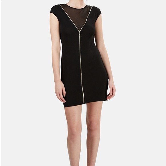 alexander wang black zipper dress